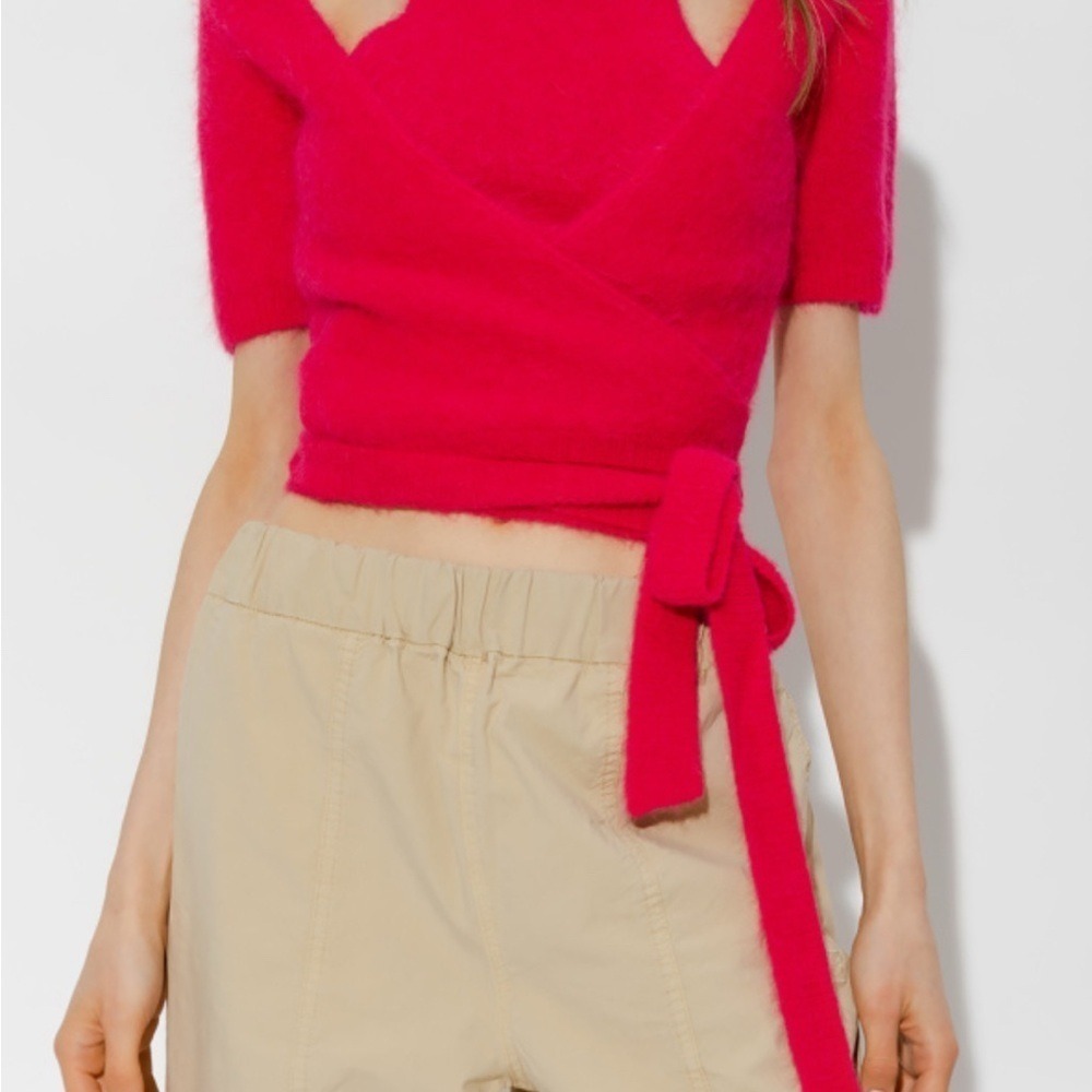 GANNI Cutout alpaca-blend sweater - Picture 4 of 5